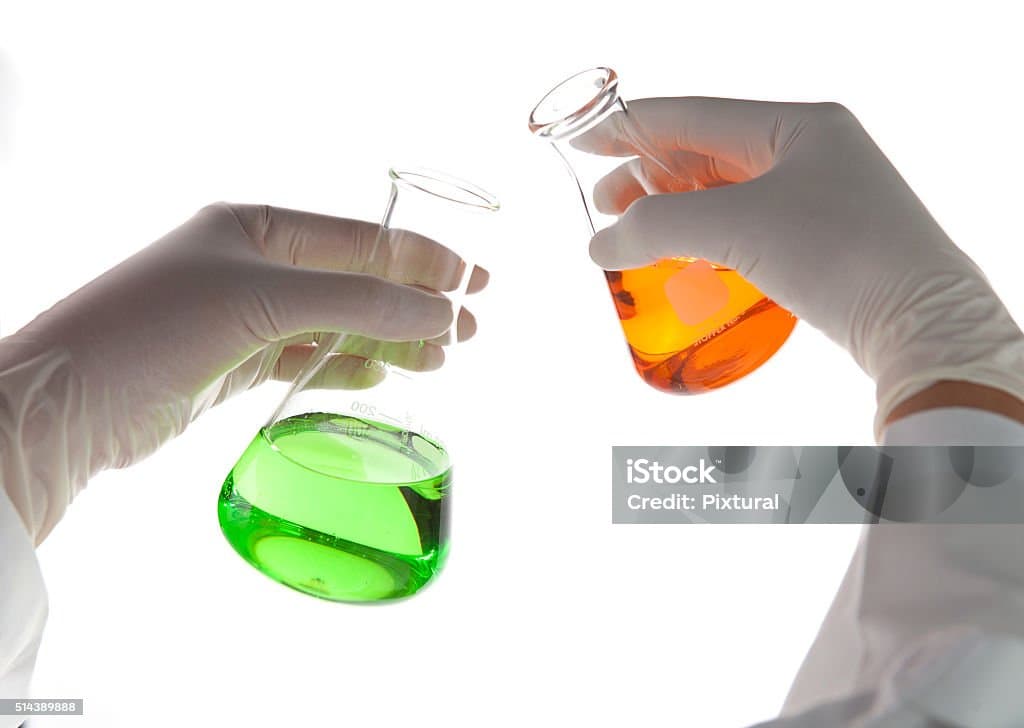 Polyurethane reaction between polyol and isocyanate
