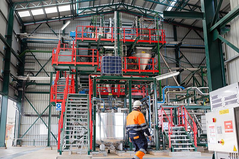 Industrial polymer recycling plant